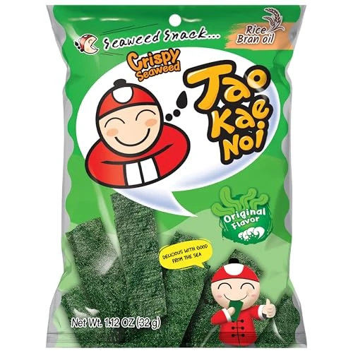 Offerta a tempo: Tao Kae Noi Snack di Alghe Croccanti Originale 32g - 46% da 6.95 € a 3.74 €