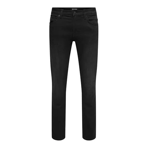 Oferta limitowana: ONLY & SONS Onsloom Black Jog 7451 Pk Noos Jeansy slim Mężczyźni, Czarny, 31W / 34L z 103.99 zł na 103.99 zł (oszczędź 0.00%)