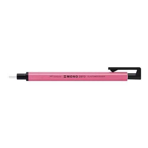 Limited-time offer: Tombow Mono Zero Eraser Pen neon Pink, Precise Erasing with Round 2.3 mm tip, Slim Body, refillable, Recycled Material [EH-KUR83] from 6.05 £ to 6.05 £ (save 0.00%)
