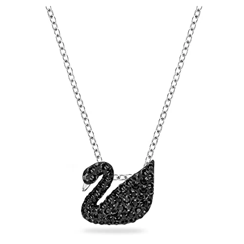 Offre limitee: Swarovski Pendentif Iconic Swan, petit, noir, métal rhodié de 69.00 EUR a 54.45 EUR (economie 21%)