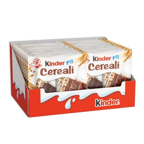 Kinder Chocolate with cereals Twin Bar 47g (Pack of 20)
