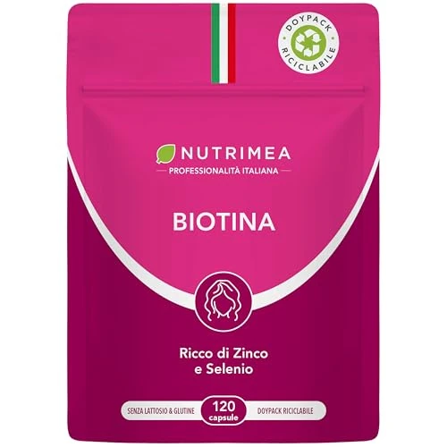Offerta a tempo: Biotina | 120 Capsule | Per Capelli, Unghie e Pelle | Vitamina B8 — 29% da 19,90 € a 14,10 €