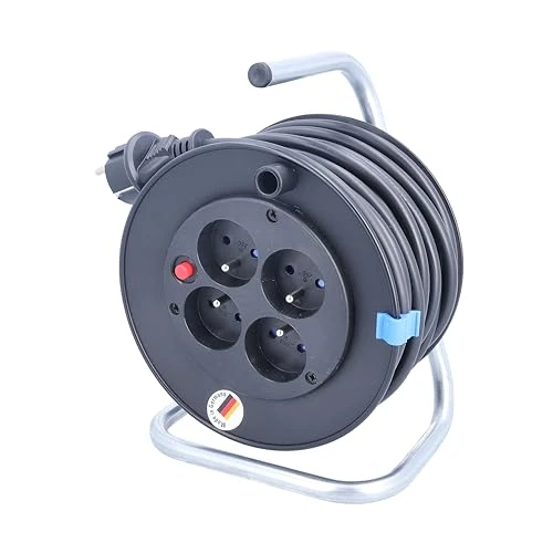 Offerta a tempo: as - Schwabe Avvolgicavo con interruttore di protezione termica – 15 m cavo H05VV-F 3G1,5 – con spina di protezione – 4 prese – 250 V/16 A – IP20 – 810180 - 0.00% da 15.84 € a 15.84 €