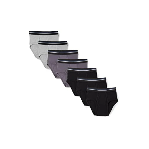 Offre limitee: Amazon Essentials Slips Respirants en Coton, Sans Étiquette Homme, Lot de 7, Charbon/Gris Chiné/Noir, XXL de 22.80 EUR a 17.77 EUR (economie 22%)