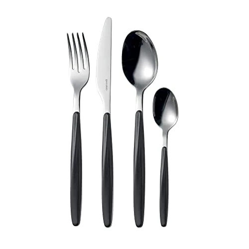 Tijdelijke aanbieding: Guzzini - My Fusion, Set van 24 Bestek - Zwart, 16,8 x 7,5 x h25,5 cm - 11070010 van 73.61 EUR naar 73.61 EUR (korting 0%)