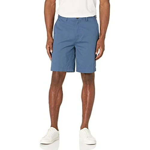 Amazon Essentials Pantaloncini Chino Vestibilità Classica, 23cm Uomo, Turchino, 42W