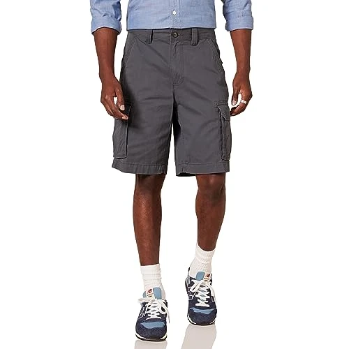 Zeitlich begrenztes Angebot: Amazon Essentials Herren Classic Fit 25cm Cargo-Shorts mit Taschen, Dunkelgrau, 31W von 25.60 € auf 21.99 € (14% Rabatt)