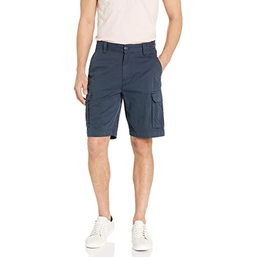 Zeitlich begrenztes Angebot: Amazon Essentials Herren Classic Fit 25cm Cargo-Shorts mit Taschen, Dunkles Marineblau, 32W von 26.30 € auf 23.33 € (11% Rabatt)