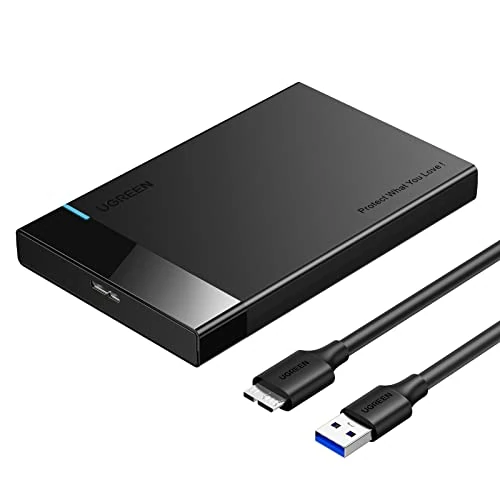 Offre limitée : UGREEN USB 3.0 Boîtier Externe pour Disque Dur 2,5 Pouces SATA III II I HDD SSD avec 5Gbps UASP Supporte Windows Mac OS Linux, Câble Inclus de 16.99 EUR à 15.29 EUR (remise 10%)