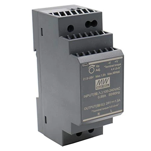 Offerta a tempo: Din-Rail Alimentazione 36W 24V 1,5A ; MeanWell HDR-30-24 ; Transformatore - 56% da 19.99 € a 8.80 €