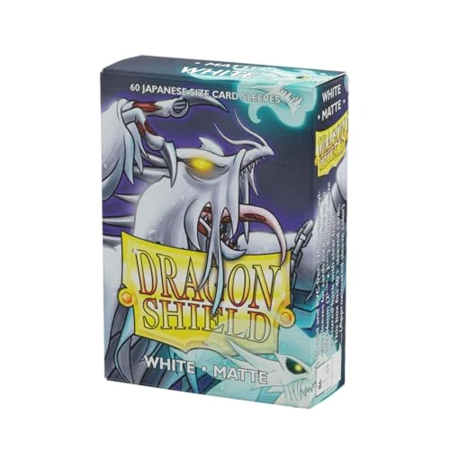 Offerta a tempo: Dragon Shield ART11105 White (60) Matte Japanese Size Sleeves 60pk - 0.00% da 7.99 € a 7.99 €