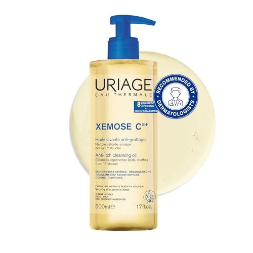 Oferta limitada: Uriage Xemose C8+ Gel de Ducha Para Piel Seca, Con Tendencia Atópica - Calma Para un Confort Duradero - Gel en Aceite Espumoso, Suave y Nutritivo - Cara y Cuerpo - Sin Perfume y Jabón - pH Fisiológico de 13.59 € a 13.59 € (ahorro 0.00%)