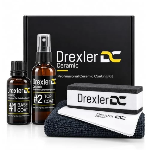 Offerta a tempo: Kit Rivestimento Ceramico Drexler 9H per Auto – Protezione Professionale, 3-5 Anni di Lucentezza, Durezza 9H, Idrorepellente Extra, Finitura Brillante ad Alto Gloss - 0.00% da 69.99 € a 69.99 €