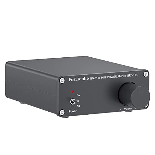 Oferta limitada: Fosi Audio V1.0B Altavoz Amplificador Estéreo 50W x 2, Amplificador de Audio de 2 Canales Mini HiFi Clase D Integrado TPA3116 con Fuente de Alimentación de 19V, 4.74A de 49.99 € a 39.99 € (ahorro 20%)
