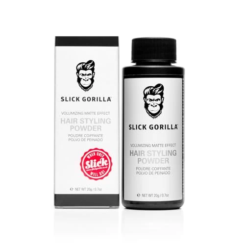 Oferta limitada: Slick Gorilla Polvo de Peinado para Hombres 20 ml | Polvo de Textura | Acabado Mate | Fijación 24 h | Aporta Volumen y Cuerpo | Ligero | No Pegajoso | Sin Brillo de 16.45 EUR a 13.56 EUR (ahorro 18%)