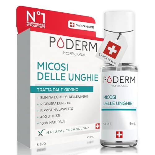 Offerta a tempo: PODERM - MICOSI DELLE UNGHIE TRATTAMENTO 2 in 1 - A base di erbe con straordinarie qualità antimicotiche e riparatrici - Trattamento professionale mani/piedi - Facile e rapido - Swiss Made - 45% da 30.99 € a 17.19 €