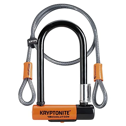 Offre limitée : Kryptonite Antivol en U Evolution Mini-7 W/Flex | Antivol Vélo avec Câble Flexible à Double Boucle | Cadenas pour Vélos | Niveau de Sécurité 7/10 | Niveau de Protection Élevé | Dimensions 8,3x17,8 cm de 54.99 € à 54.99 € (0.00% de remise)