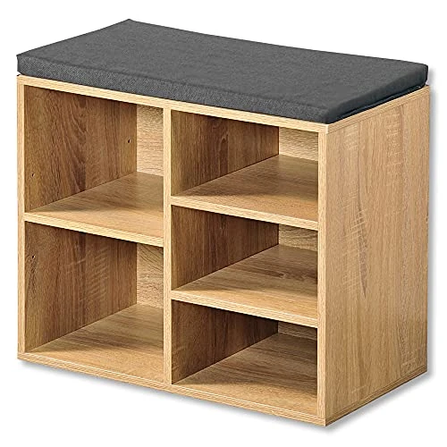 Oferta limitada: Kesper zapatero con cojín del asiento, 51,5 x 29,5 x 48 cm, Natural de 42.51 EUR a 42.51 EUR (ahorro 0%)