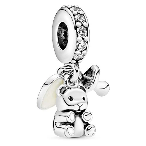 Tijdelijke aanbieding: PANDORA Moments Baby Teddy Beer Bedelaar Hanger Sterling Zilver, Kubisch Zirkonia, Email 792100CZ van 49.00 € naar 46.40 € (5% korting)