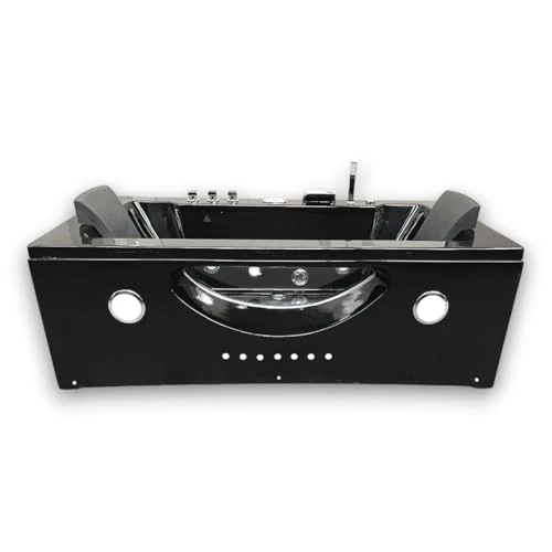 Offerta a tempo: VASCA BAGNO IDROMASSAGGIO NERA MODELLO HYPNOTIC 180 X 90 CM CROMOTERAPIA SPA 2 PERS NUOVA - 5% da 1899.00 € a 1804.05 €