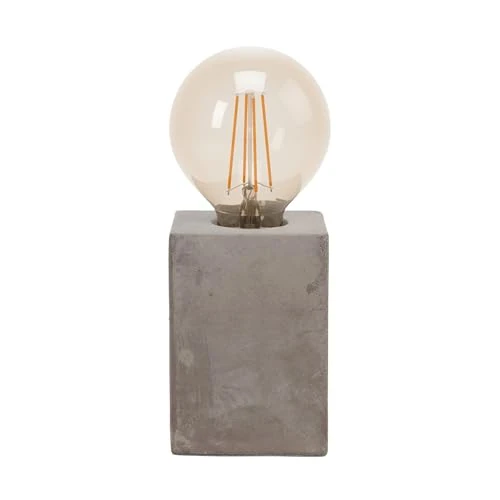 Offre limitée : Eglo Lampe de table Prestwick, lampe de table 1 flamme vintage, industrielle, rétro, lampe de chevet en béton gris, lampe avec interrupteur, prise E27 de 18.99 EUR à 18.99 EUR (remise 0%)