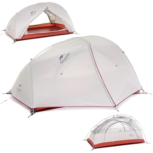 Zeitlich begrenztes Angebot: Naturehike Star-River Leichtes Zelt 20D Silikon Stoff 2 Person Doppelschichten Aluminium Rod Camping Zelt(20D Grau) von 155.00 € auf 155.00 € (0.00% Rabatt)