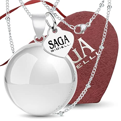 Offerta a tempo: SAGA GIOIELLI® Collana Chiama Angeli Gravidanza, Richiamo Degli Angeli, Collana Lunga Gravidanza, Sfera Sonora - 0.00% da 19.90 € a 19.90 €