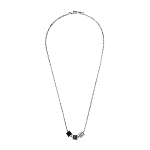 EMPORIO ARMANI Halskette Für Männer, 52,5 Cm Silber Edelstahl Halskette, EGS2383020