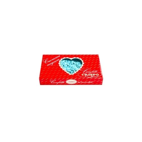 Limitiertes Angebot: CONFETTI CRISPO | Cuoricini Mignon | AZZURRO | 1 Kg von 11.00 EUR auf 11.00 EUR (Spare 0%)