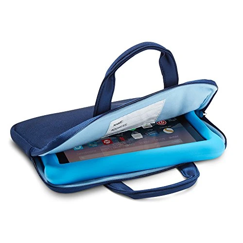 Zipper Sleeve for Fire Kids Edition Tablets, Navy/Blue