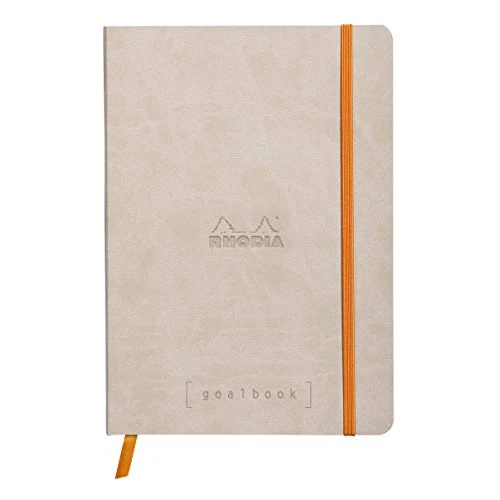 Clairefontaine Rhodiarama goalbook cuaderno 240 páginas numeradas marfil Dot de puntos A5 90 G Beige