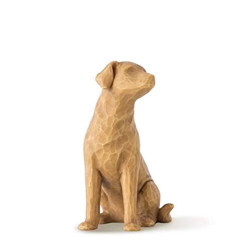 Willow Tree 27682 Figurina Amo Il Mio Cane, Resina, Beige Chiaro, 8.5 cm