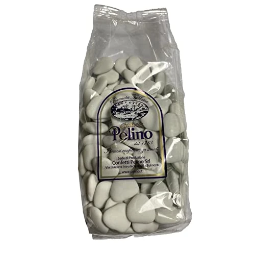 Offerta a tempo: Confetti Pelino Sulmona dal 1783 Confetti Bianchi al Cioccolato a forma di Cuore - 500 gr - 24% da 12.99 € a 9.89 €