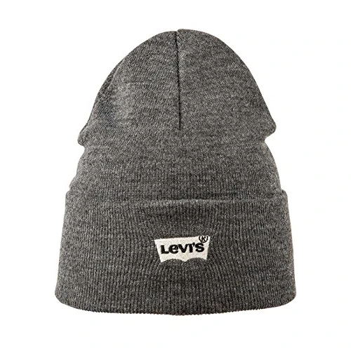 Offerta a tempo: Levi's Batwing Embroidered Slouchy Beanie, Cuffia Uomo, Grigio (Regular Grey), Taglia Unica - 34% da 25.00 € a 16.43 €