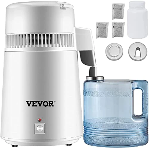 Offerta a tempo: VEVOR Distillatore d'acqua 750 W,Distillatore in acciaio inox 4 L,Distillatore d'acqua per laboratori/ospedali/cliniche dentali/uffici/case/viaggi - 5% da 62.80 € a 59.90 €