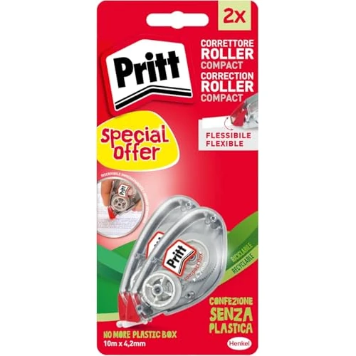Loctite Super Attak 2115719 Correction Roller Compact, 10 M X 4.2 mm, 2 Pieces