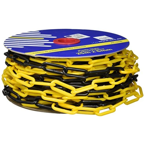 Offerta a tempo: S21 Señalización AC-008 - Catena Maglia in plastica, Multicolore (Giallo/Nero), 25 m x 6 mm - 0.00% da 16.45 € a 16.45 €