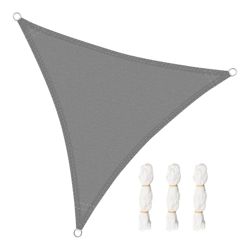 Oferta limitada: WOLTU Toldo Vela de Sombra Triangular 4x4x4 m HDPE Transpirable Anti Rayos UV Solar protección 85% Resistente y para Jardín, Patio, Exteriores Arena, Gris de 31.99 € a 31.99 € (ahorro 0.00%)