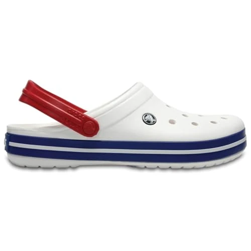 Offerta a tempo: Crocs Unisex Adulto Crocband Clog Sabot, White/Blue Jean, 38/39 EU - 18% da 54.99 € a 44.99 €