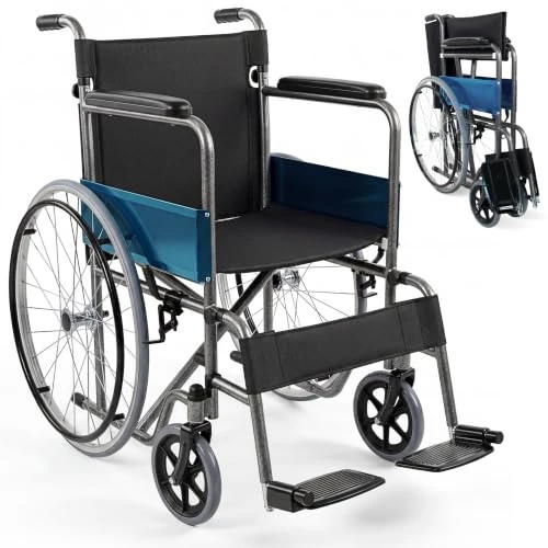 Oferta limitada: Mobiclinic®, Silla de ruedas plegable, Ligera, Alcázar, Autopropulsable, Freno estacionamiento, Asiento 46cm, Marca española, Reposapiés abatibles, Reposabrazos acolchados, Resistente de 99.95 € a 99.95 € (ahorro 0.00%)