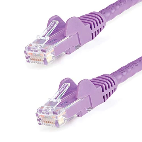 Limited offer: StarTech.com 5m CAT6 Ethernet Cable - Purple CAT 6 Gigabit Ethernet Wire -650MHz 100W PoE++ RJ45 UTP Category 6 Network/Patch Cord Snagless w/Strain Relief Fluke Tested UL/TIA Certified (N6PATC5MPL) from 20.53 EUR to 20.53 EUR (save 0%)