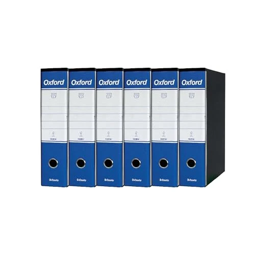 Limited offer: Esselte Oxford Ringbinder with Lever Mechanism and Case Dorso 8 cm Blue from 34.82 EUR to 34.82 EUR (save 0%)