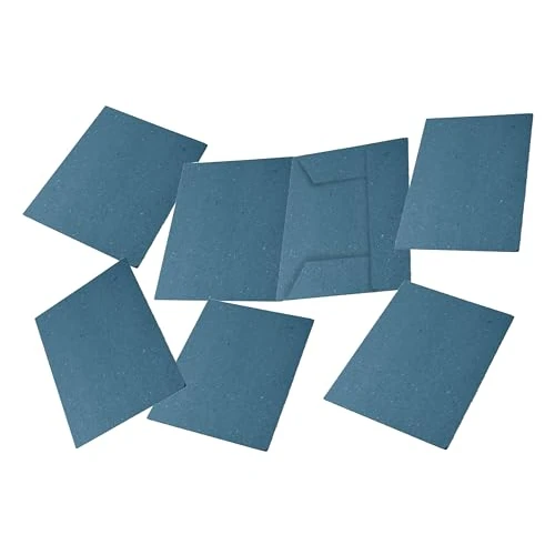 Limited offer: Pigna, 50 Folders for Acts 3 Flaps Without Print, Eco Line, 24.5 x 34.5 cm, 180 g/m², Light Blue from 18.19 EUR to 18.19 EUR (save 0%)