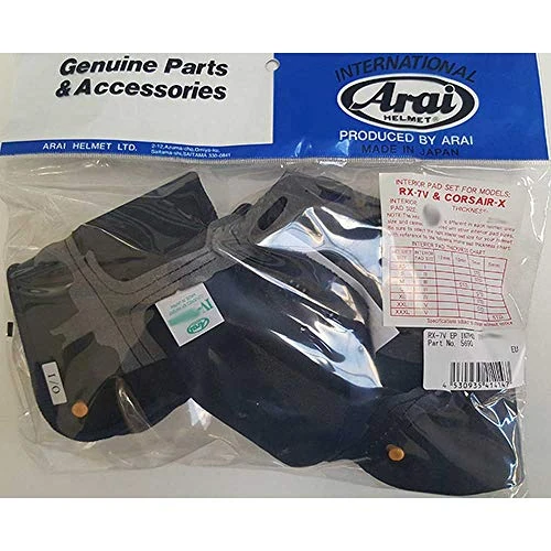 Tijdelijke aanbieding: Interior - Arai RX7-Pro/V/qv-r300 Corsair van X kussen voor het hoofd - Blauw, IV (XL) - 5mm van 67.94 € naar 67.94 € (0.00% korting)