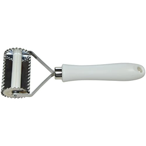 Elettro Center Art.314 Toothed Cutter 2 Squares Round, Stainless Steel, White