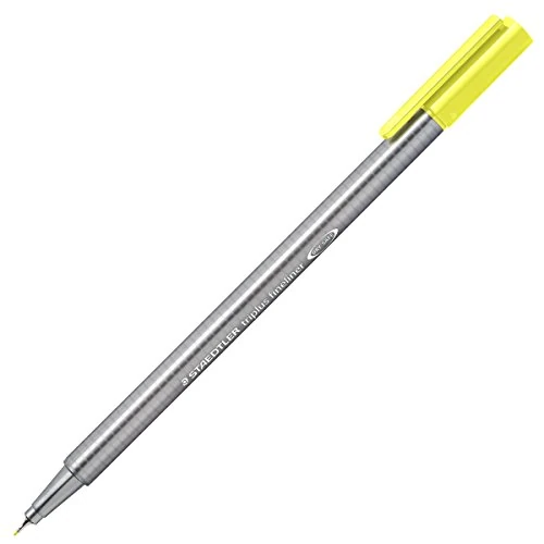 Staedtler 334-10 Penna Fineliner, Giallo chiaro, Confezione da 10