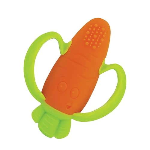 Oferta limitada: Infantino Lil’ Nibbles Mordedor de Silicona Texturizada, Juguete para la Dentición del Bebé sin BPA, Suave, Fácil de Agarrar, Estimulación Sensorial para Bebés, Zanahoria de 7.99 EUR a 7.99 EUR (ahorro 0%)