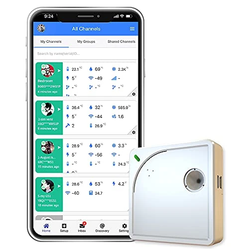 Offre limitée : Ubibot WS1 Moniteur d'humidité et de température wifi, thermomètre et hygromètre sans fil, température du réfrigérateur, Android/iOS App Disponible en Français (WiFi 2.4GHz uniquement, IFTTT) de 66.99 € à 66.99 € (0.00% de remise)
