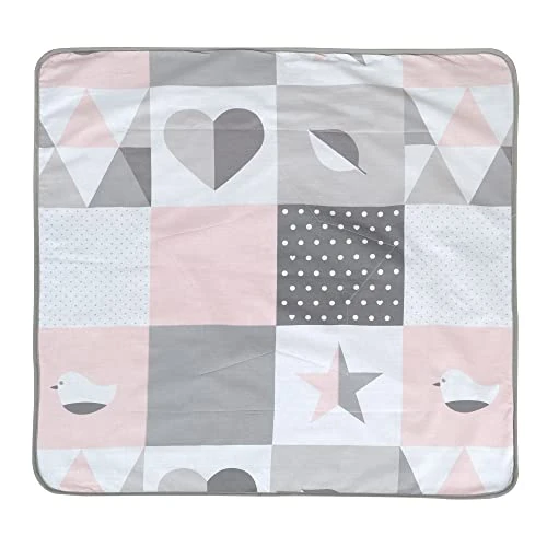 Offerta a tempo: roba - Coperta per neonati Happy Patch, 2 lati: 1x super morbida, calda e soffice, 1x 100% cotone - 41% da 19.90 € a 11.75 €