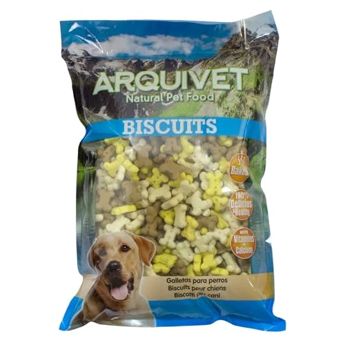 Offerta a tempo: ARQUIVET Mini Ossa alla Vaniglia - 1 Kg - Snack e Premi per Cani - 36% da 18.64 € a 11.98 €